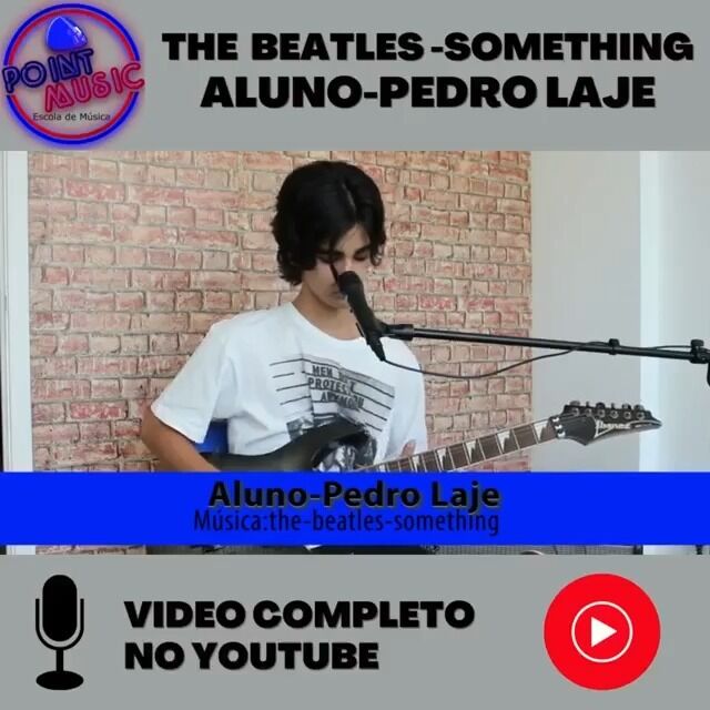 Nossos alunos são fera....

Aluno :Pedro Laje- Musica: Something (The Beatles)

Video completo em nosso canal Link na bio.

#music #guitar #voz #thebeatles
