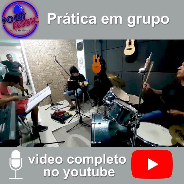 🎯Prática em Grupo- tocar em uma banda é mágico! Além disso, a evolução do aluno é mais rápida quando a aula de instrumento ou canto é associada à prática de grupo.
Aqui, todos são bem-vindos, basta ter vontade de tocar e dedicação: O aluno pode (e deve!) participar de uma banda para aprimorar o aprendizado, se divertir e fazer amigos!🤓

🥁Sempre com o acompanhamento do professor, que dirige o ensaio e participa das apresentações e eventos, a prática de grupo ajuda o aluno a desenvolver percepção auditiva e rítmica, e aprimora a técnica de execução e improvisação. Enriqueça seu aprendizado e sinta a magia de tocar em uma banda.

#aulas #music #cursos #pratica #vemprapointmusic